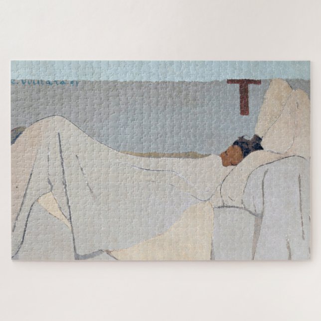 In Bed, Edouard Vuillard Jigsaw Puzzle (Horizontal)