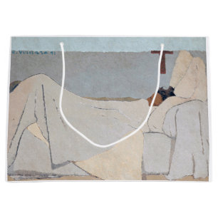 In Bed, Edouard Vuillard Large Gift Bag