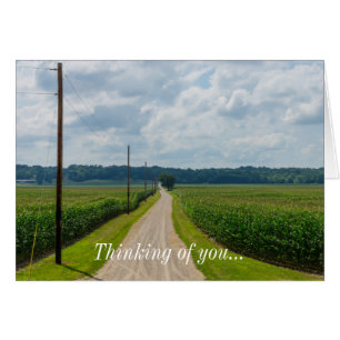In Between Corn Fields Thinking Of You Card