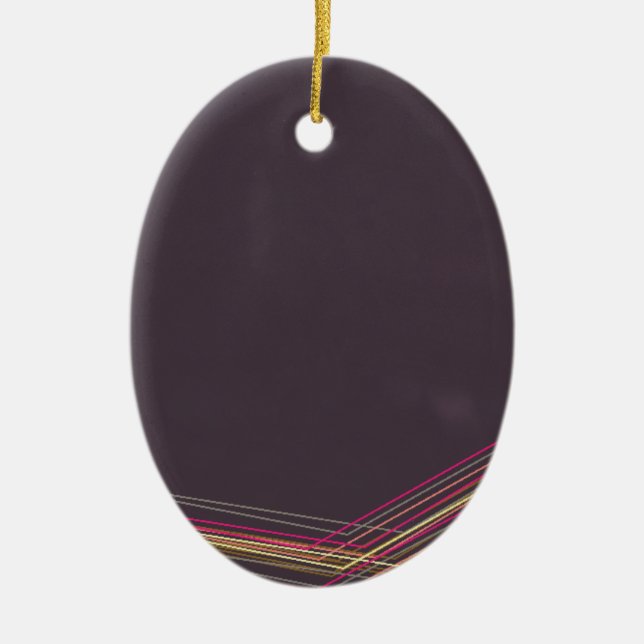 in black 0900 abstract art ceramic tree decoration (Front)