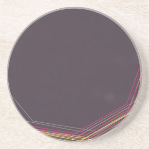 in black 0900 abstract art coaster