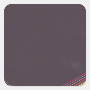 in black 0900 abstract art square sticker