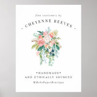In Bloom | Blush Vintage Floral Logo