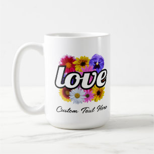 In Bloom - Love with Square Floral Bouquet Mug