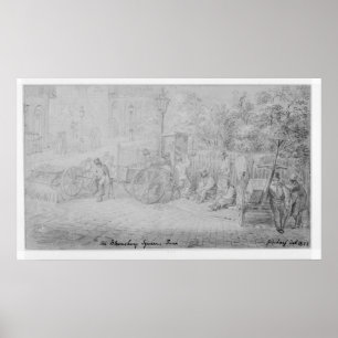 In Bloomsbury Square during the heat wave, 1828 Poster