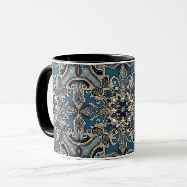 in blue mug (Front Left)