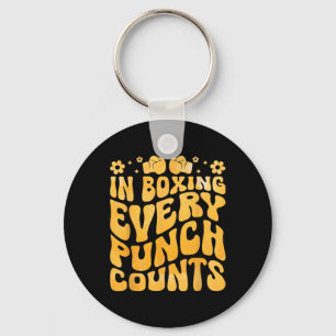 In Boxing Every Punch Counts Boxer Sports Athlete Key Ring