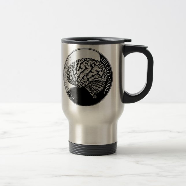 In Brain We Trust Travel Mug (Right)