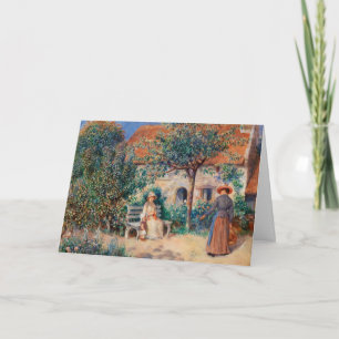In Brittany by Renoir Impressionist Painting Card