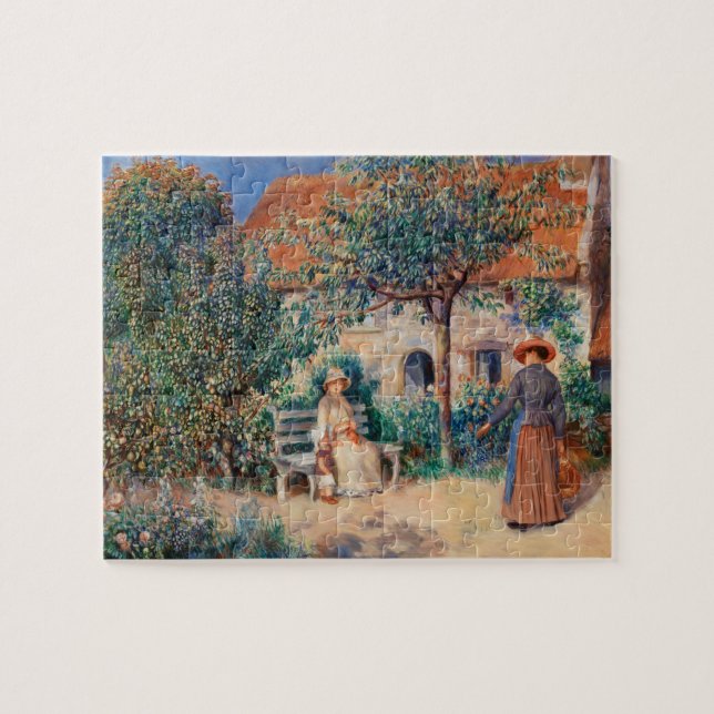 In Brittany by Renoir Impressionist Painting Jigsaw Puzzle (Horizontal)