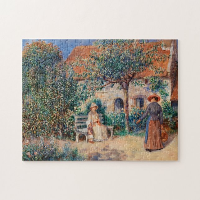 In Brittany by Renoir Impressionist Painting Jigsaw Puzzle (Horizontal)