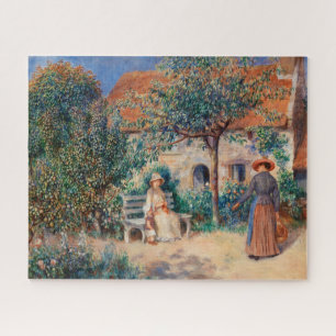 In Brittany by Renoir Impressionist Painting Jigsaw Puzzle