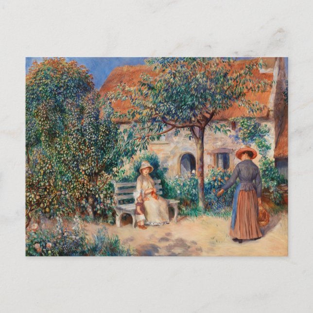 In Brittany by Renoir Impressionist Painting Postcard (Front)
