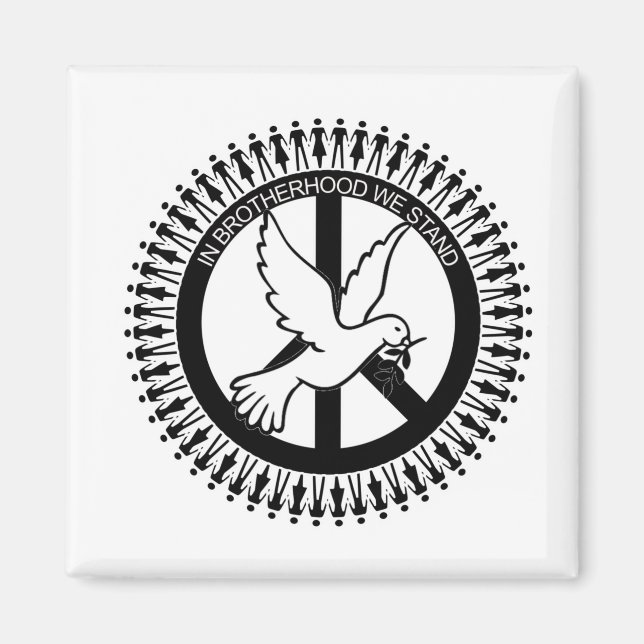 IN BROTHERHOOD WE STAND MAGNET (Front)