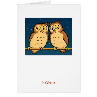 In Cahoots Owl Card
