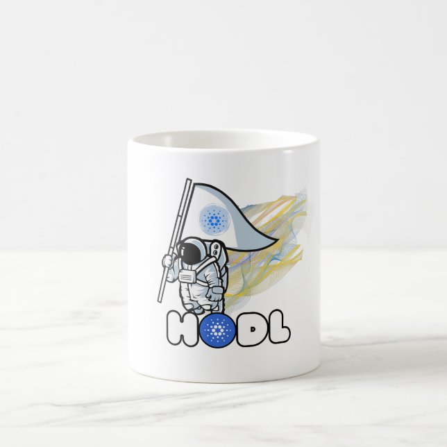 in cardano hodl astronaut crypto coffee mug (Center)