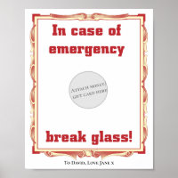 In Case Of Emergency Funny Money Gift Card Holder
