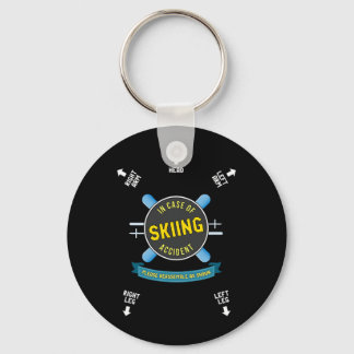 In Case Of Skiing Accident Reemble Me As Shown Shi Key Ring