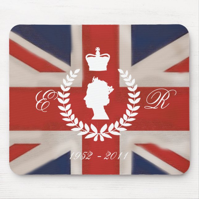 In Celebration of HM QE2 Diamond Jubilee Mouse Mat (Front)