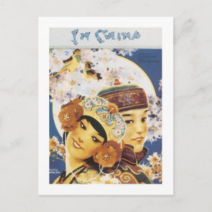 In China Vintage Songbook Cover Postcard