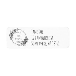 In Christ Alone Return Address Labels
