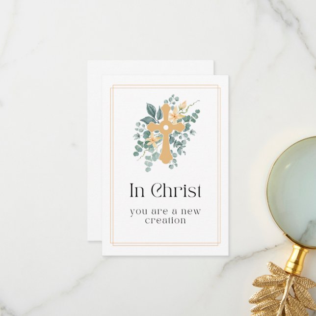 In Christ  Thank You Card (Front/Back In Situ)