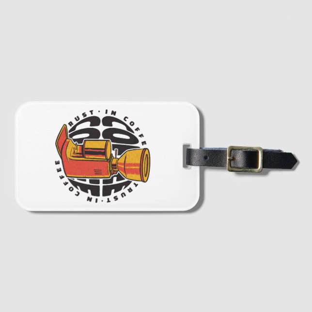 In Coffee we trust  Luggage Tag (Front Horizontal)
