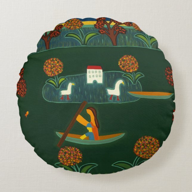 In Constable's Land 2007 Round Cushion (Front)