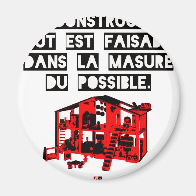 In Construction everything is possible In the Masu Magnet (Front)