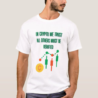 In Crypto We Trust Bold Typography Design  T-Shirt