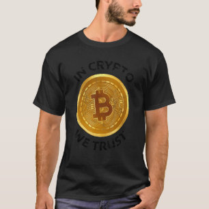 In Crypto We Trust Large Bitcoin Coin Trading Mini T-Shirt