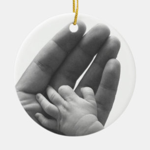 In Daddy's Hand Ceramic Tree Decoration