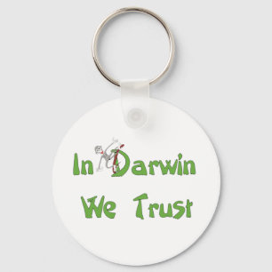 In Darwin We Trust Key Ring