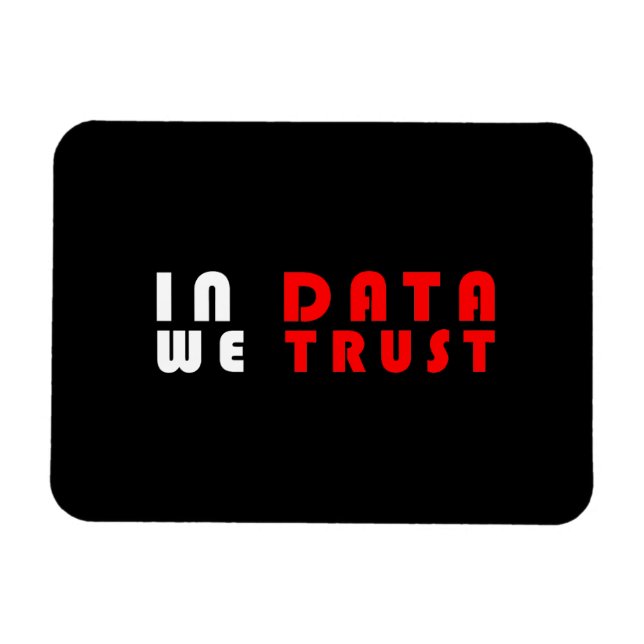 In data we trust magnet (Horizontal)