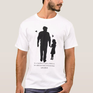In Daughters Eyes Father Ultimate Hero Silhouette T-Shirt