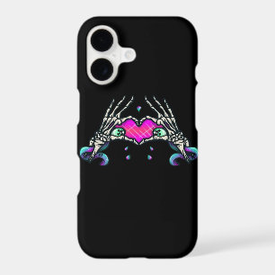 In Death Skeleton Heart Hands Classic Style