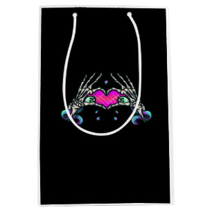 In Death - Skeleton Heart Hands Medium Gift Bag