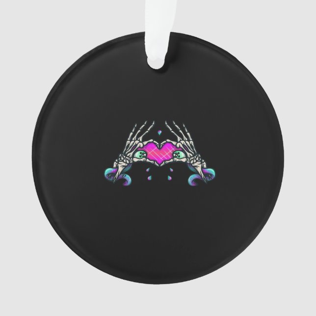 In Death - Skeleton Heart Hands Ornament (Front)