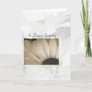 In Deepest Sympathy-Daisies Card
