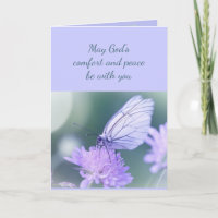 In Deepest Sympathy Help in Difficulty Butterfly C