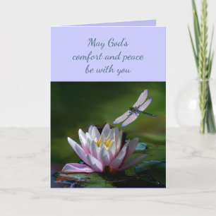 In Deepest Sympathy Help in Difficulty Dragonfly C Card