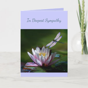 In Deepest Sympathy Help in Difficulty Dragonfly Card