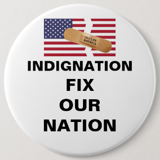 IN-DIG-NATION FIX OUR NATION 6 CM ROUND BADGE