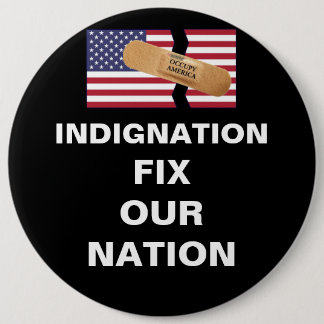 IN-DIG-NATION FIX OUR NATION 6 CM ROUND BADGE