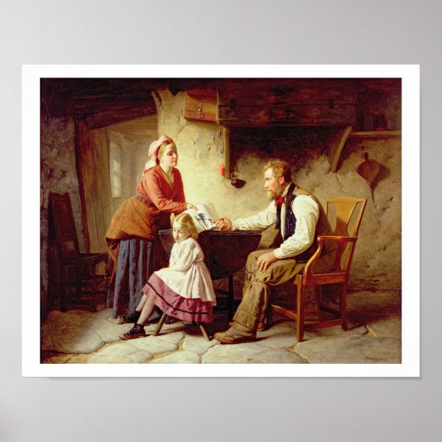 In Disgrace, 1875 (oil on canvas) Poster (Front)