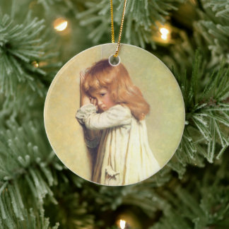 In Disgrace by Charles Burton Barber, Vintage Art Ceramic Tree Decoration