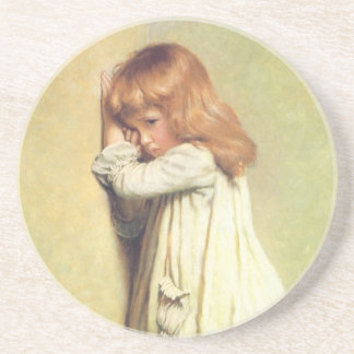 In Disgrace by Charles Burton Barber, Vintage Art Coaster