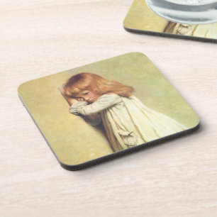 In Disgrace by Charles Burton Barber, Vintage Art Coaster
