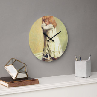 In Disgrace by Charles Burton Barber, Vintage Art Large Clock