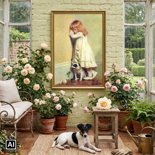 In Disgrace by Charles Burton Barber, Vintage Art Poster